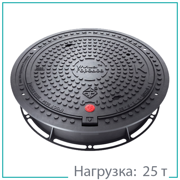 Люк тип Т(C250)-К-2-9-60 чугунный, серия "Мурманск"