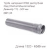 Труба напорная НПВХ раструбная под уплотнительное кольцо SDR 33 PN8 Рабочее давление MOP 0,8 МПа